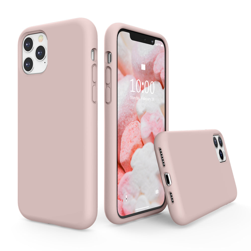 SURPHY Silikonhülle kompatibel mit iPhone 11 Pro Max Hülle 6,5 Zoll, Flüssigsilikon-Ganzkörper-Verdickungsdesign-Telefonhülle (mit Mikrofaserfutter) für 11 Pro Max 2019