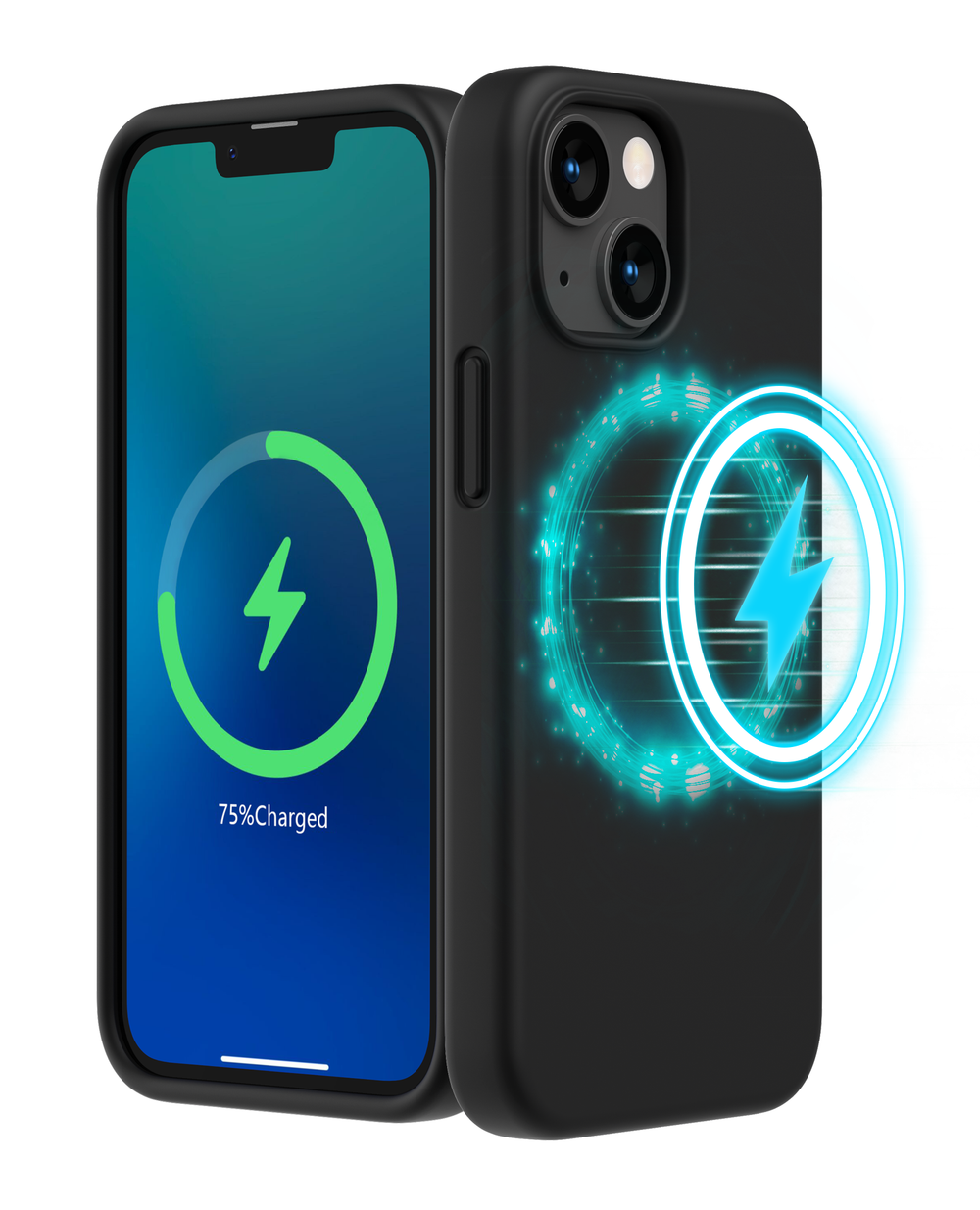 SURPHY Magnetische Hülle entworfen für iPhone 13 Mini Hülle kompatibel mit MagSafe (5,4 Zoll 2021 Release), flüssige Silikon-Handyhülle mit Mikrofaserfutter
