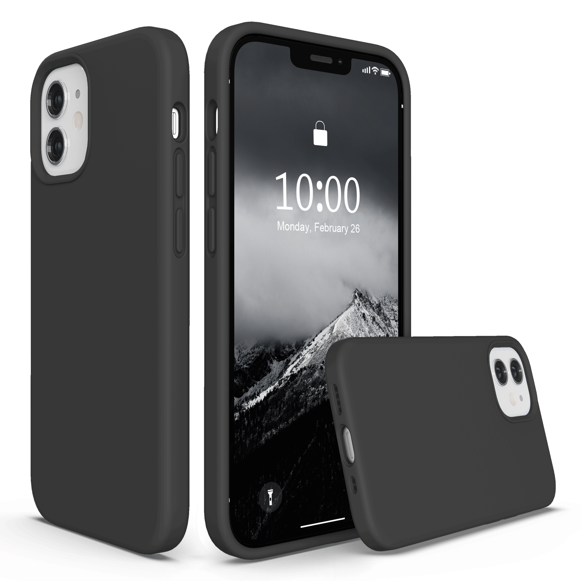 SURPHY Silicone Case Compatible with iPhone 12 Mini Case 5.4 inches, Liquid Silicone Phone Case (with Microfiber Lining) Designed for iPhone 12 Mini 2020