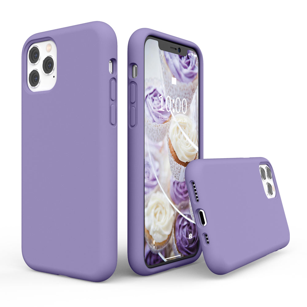 SURPHY Silicone Case Compatible with iPhone 11 Pro Case 5.8 inches, Liquid Silicone Full Body Thickening Design Phone Case (with Microfiber Lining) for 11 Pro 5.8" 2019