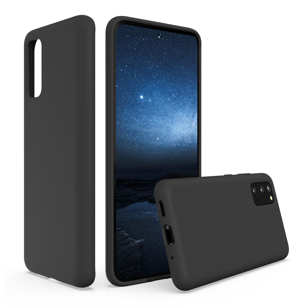 SURPHY Silikonhülle kompatibel mit Galaxy S20 Hülle 6,2 Zoll, schlanke Ganzkörper-Handyhülle aus flüssigem Silikon (mit Mikrofaserfutter) für Galaxy S20 6,2 Zoll