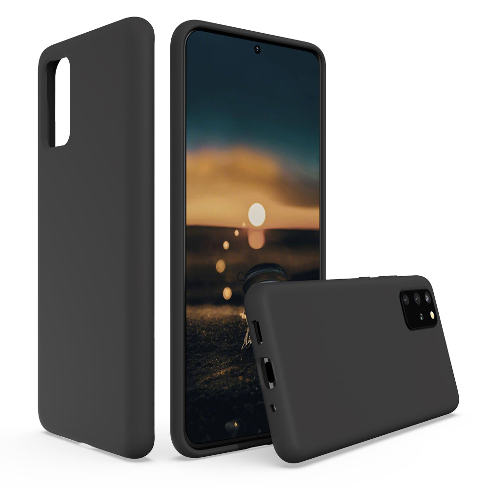SURPHY Silikonhülle kompatibel mit Galaxy S20 Plus Hülle 6,7 Zoll, schlanke, flüssige Silikon-Ganzkörper-Handyhülle (mit Mikrofaserfutter) für Galaxy S20 Plus 6,7 Zoll