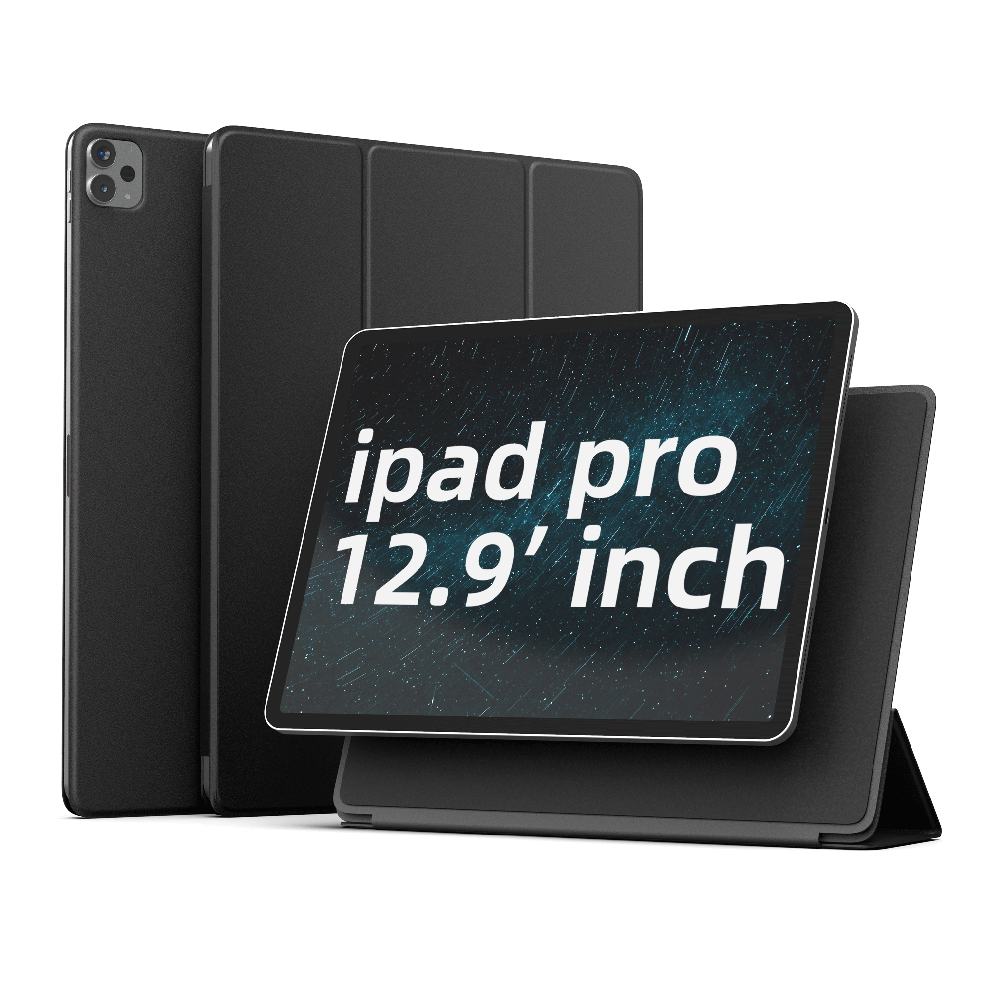 SURPHY Hülle kompatibel mit iPad Pro Hülle 12,9 Zoll, schlanke, starke magnetische Trifold-Standhülle (mit Mikrofaserfutter), automatische Sleep/Wake-Hülle, kompatibel mit iPad Pro 12,9 Zoll 2020