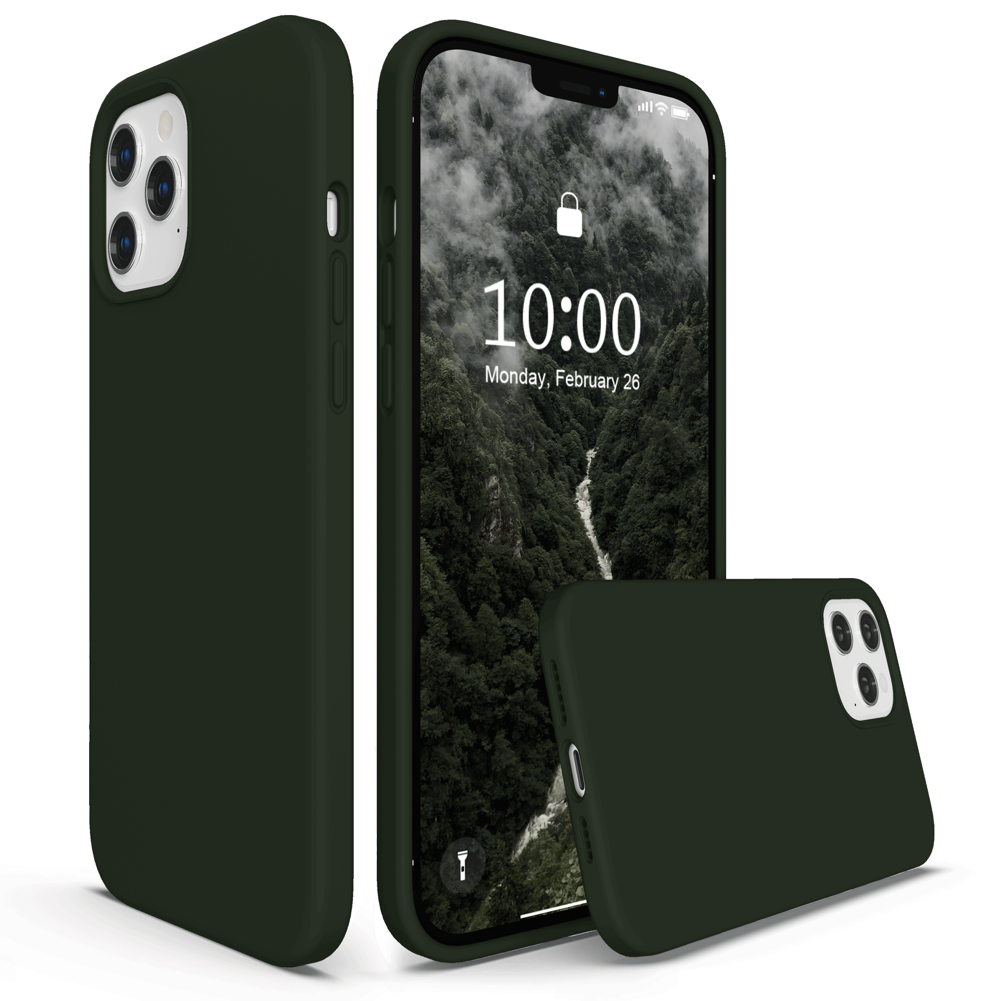 SURPHY Silicone Case Compatible with iPhone 12 Pro Max Case 6.7 inches, Liquid Silicone Phone Case (with Microfiber Lining) Designed for iPhone 12 Pro Max 2020