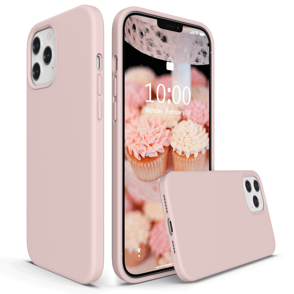 SURPHY Silikonhülle kompatibel mit iPhone 12 Pro Max Hülle 6,7 Zoll, flüssige Silikon-Handyhülle (mit Mikrofaserfutter), entworfen für iPhone 12 Pro Max 2020