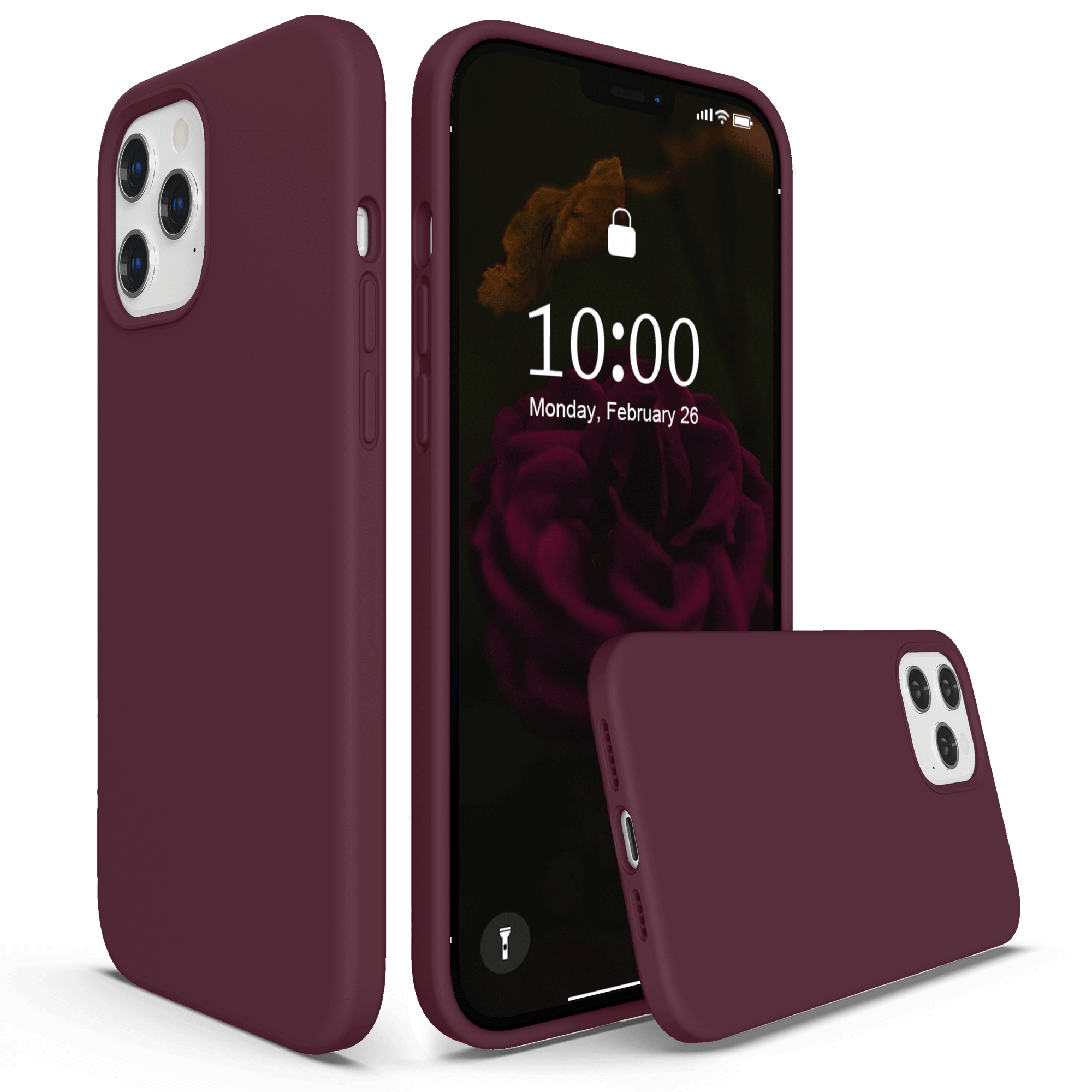 SURPHY Silicone Case Compatible with iPhone 12 Pro Max Case 6.7 inches, Liquid Silicone Phone Case (with Microfiber Lining) Designed for iPhone 12 Pro Max 2020