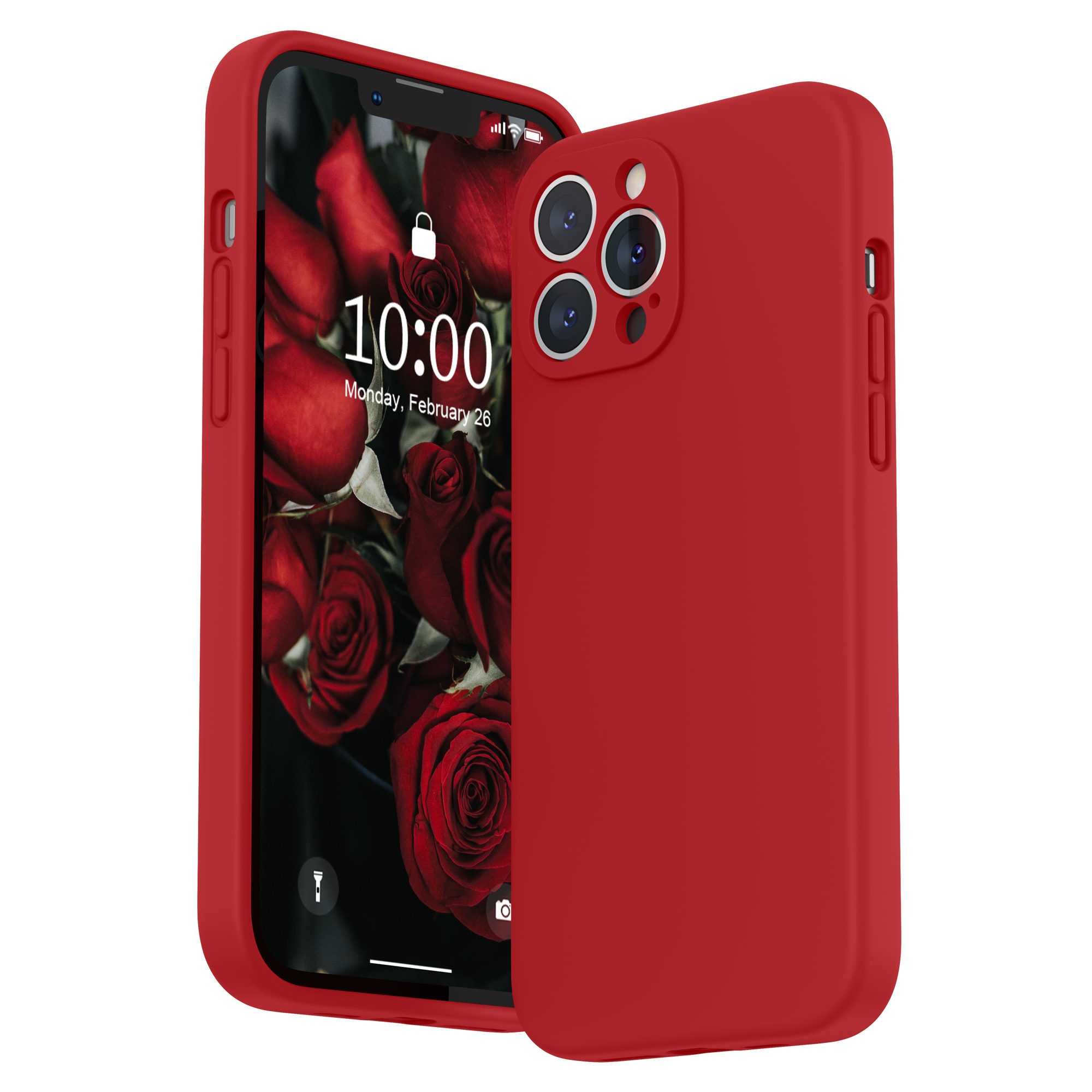 SURPHY Silicone Case Compatible with iPhone 13 Pro Max Case (6.7 inch 2021), with Camera Protection, Liquid Silicone Phone Case with Microfiber Lining