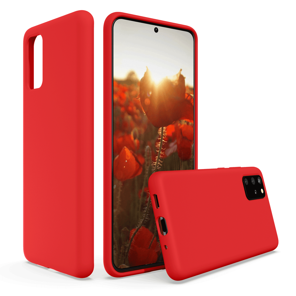 SURPHY Silikonhülle kompatibel mit Galaxy S20 Plus Hülle 6,7 Zoll, schlanke, flüssige Silikon-Ganzkörper-Handyhülle (mit Mikrofaserfutter) für Galaxy S20 Plus 6,7 Zoll