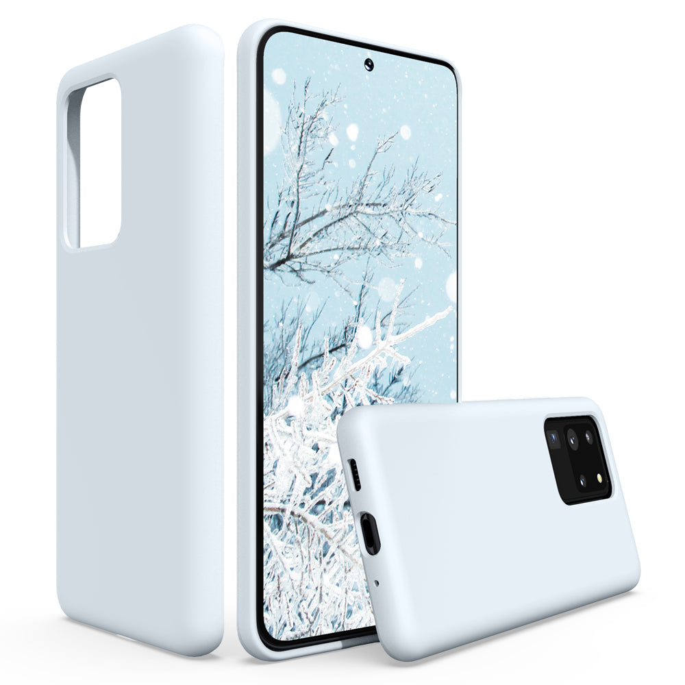 SURPHY Silikonhülle kompatibel mit Galaxy S20 Ultra Hülle 6,9 Zoll, schlanke, flüssige Silikon-Ganzkörper-Handyhülle (mit Mikrofaserfutter) für Galaxy S20 Ultra 6,9 Zoll