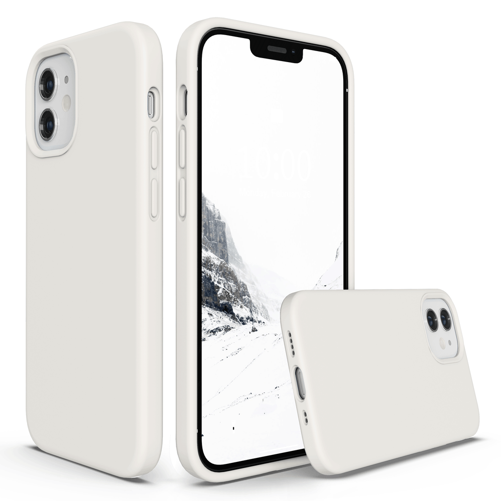 SURPHY Silikonhülle kompatibel mit iPhone 12 Mini Hülle 5,4 Zoll, flüssige Silikon-Handyhülle (mit Mikrofaserfutter), entworfen für iPhone 12 Mini 2020