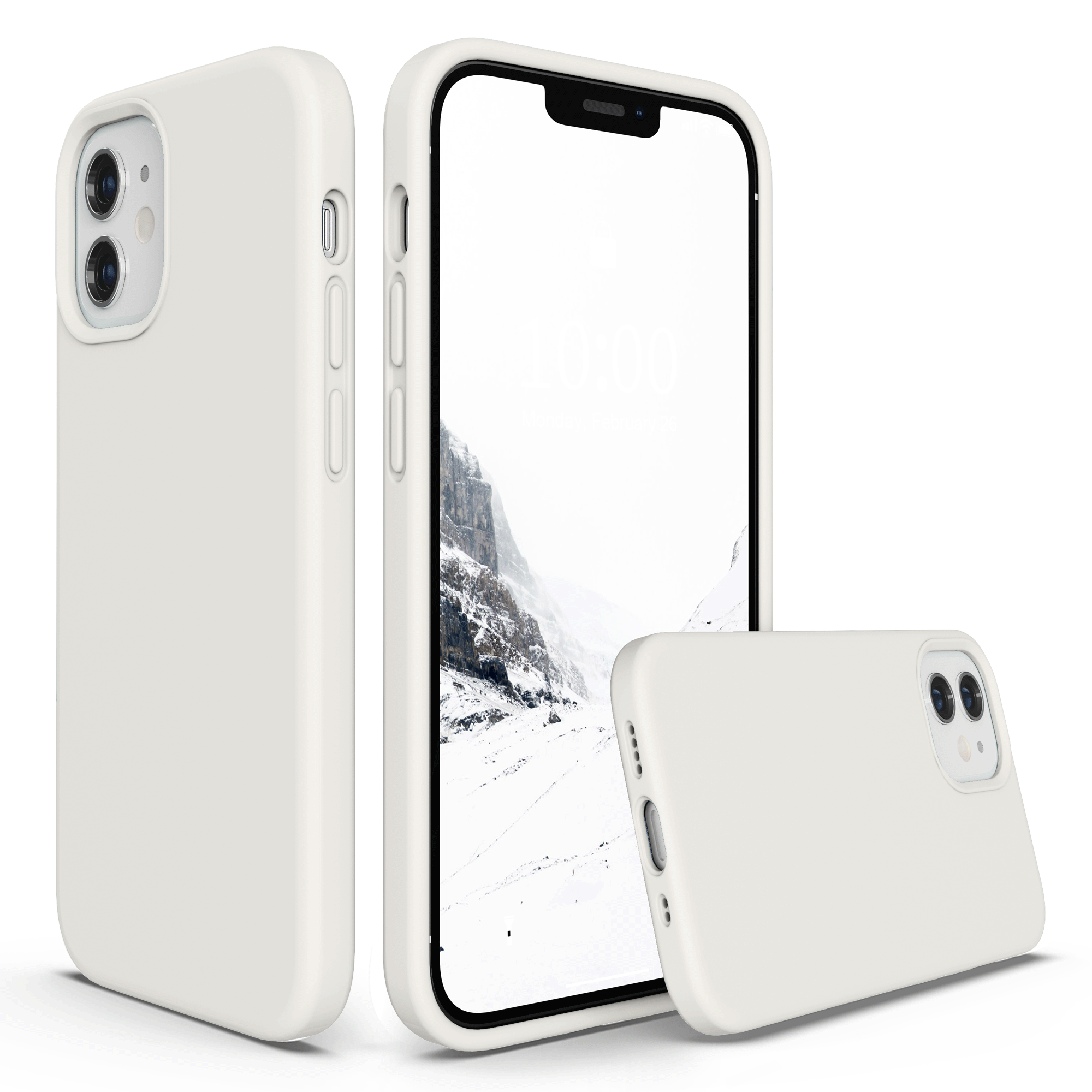 SURPHY Silicone Case Compatible with iPhone 12 Mini Case 5.4 inches, Liquid Silicone Phone Case (with Microfiber Lining) Designed for iPhone 12 Mini 2020