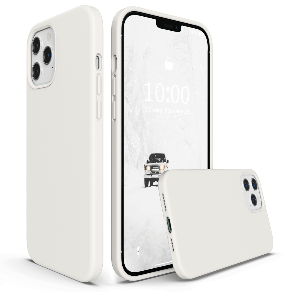 SURPHY Silikonhülle kompatibel mit iPhone 12 Pro Max Hülle 6,7 Zoll, flüssige Silikon-Handyhülle (mit Mikrofaserfutter), entworfen für iPhone 12 Pro Max 2020