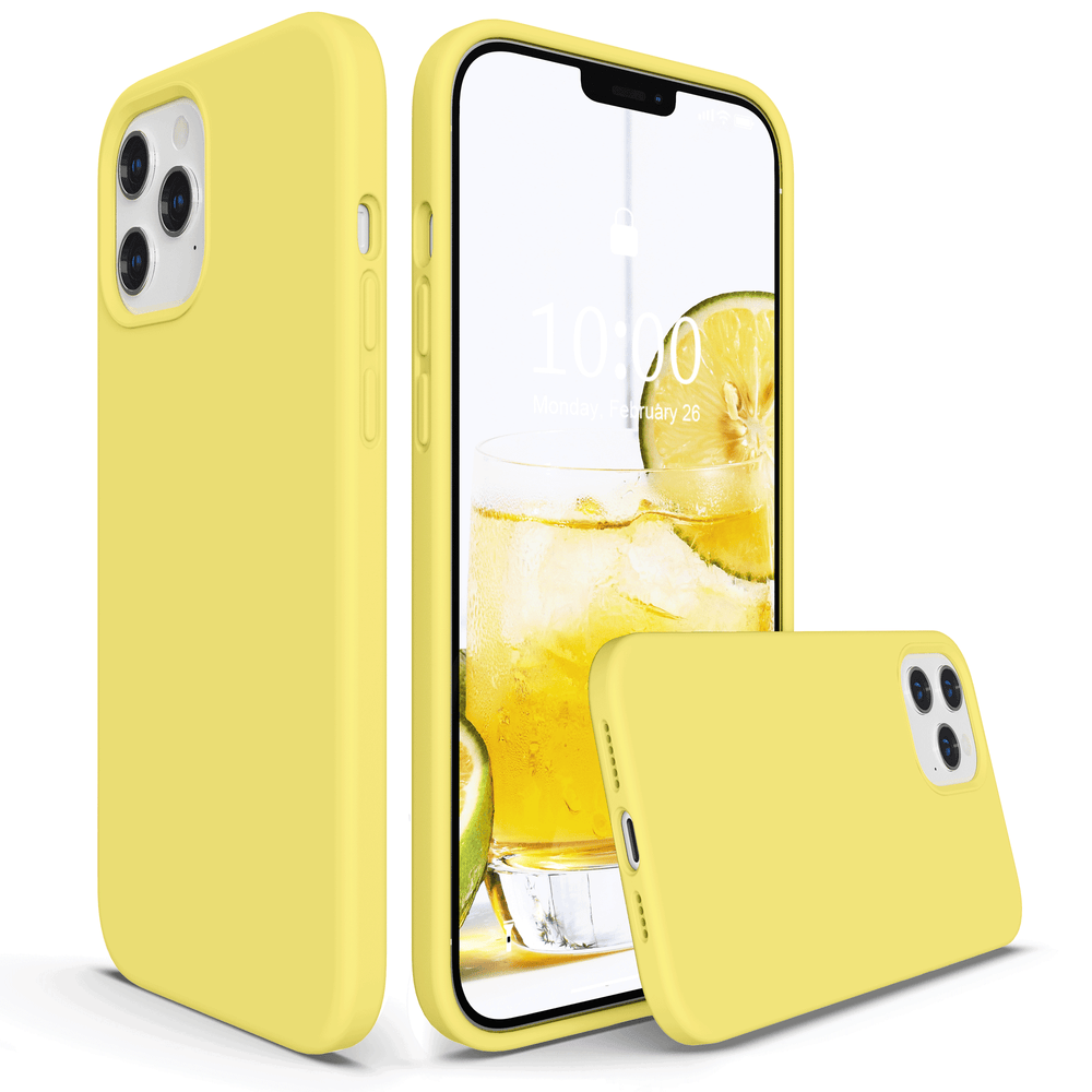 SURPHY Silikonhülle kompatibel mit iPhone 12 Pro Max Hülle 6,7 Zoll, flüssige Silikon-Handyhülle (mit Mikrofaserfutter), entworfen für iPhone 12 Pro Max 2020
