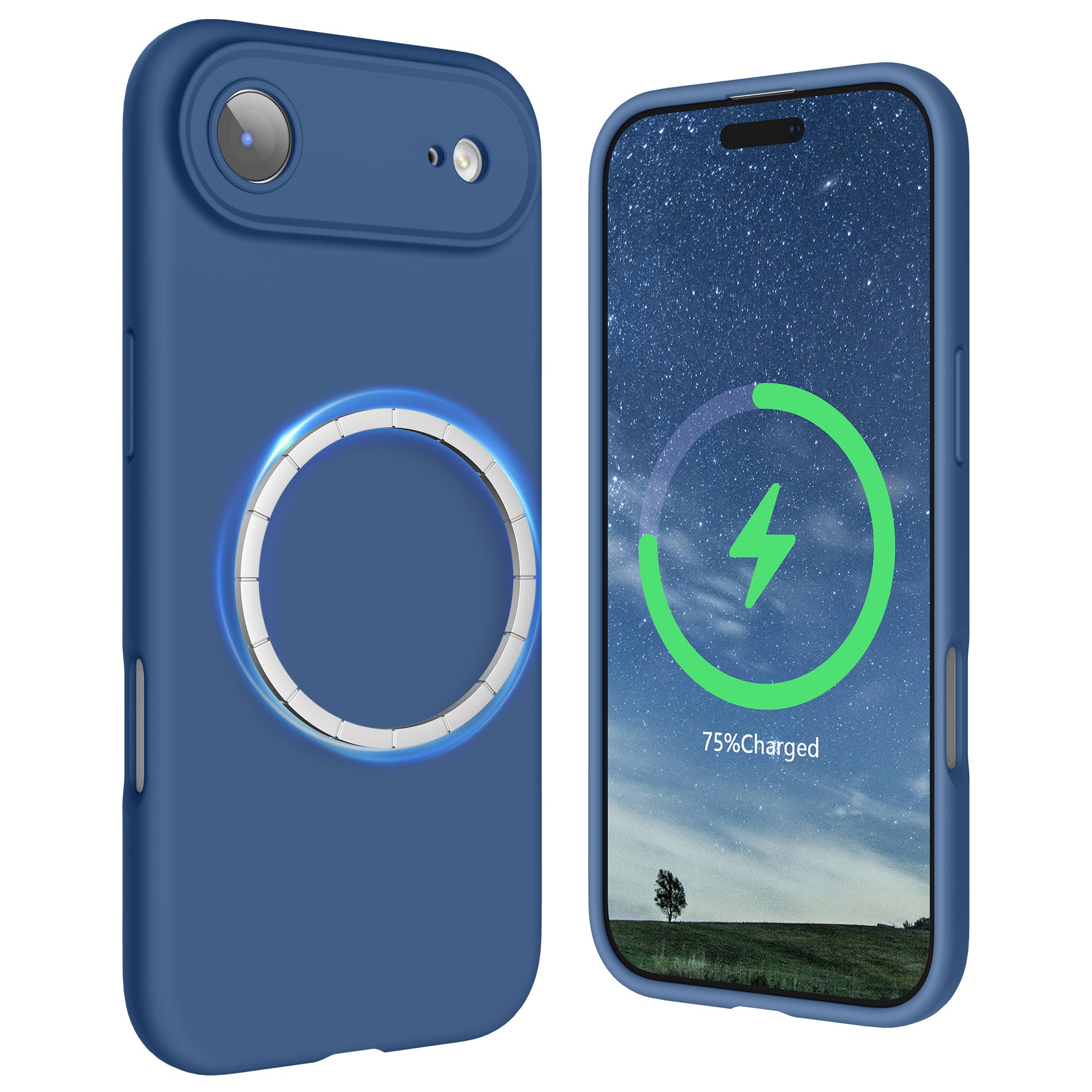 SURPHY Case for iPhone Air Case Compatible with MagSafe (6.5 inch 2025), Liquid Silicone 17 Air Phone Cases Whit Soft Microfiber Lining