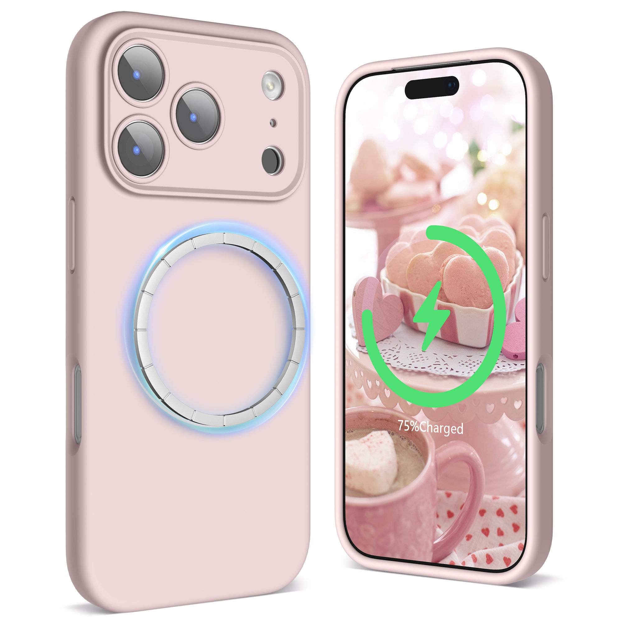 SURPHY Case for iPhone 17 Pro Max Case Compatible with MagSafe (6.9 inch 2025), Liquid Silicone 17 Pro Max Phone Cases Whit Soft Microfiber Lining