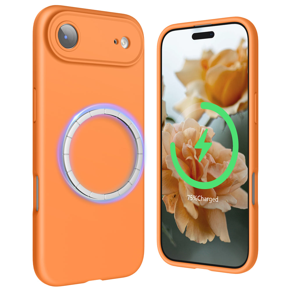 SURPHY Case for iPhone Air Case Compatible with MagSafe (6.5 inch 2025), Liquid Silicone 17 Air Phone Cases Whit Soft Microfiber Lining