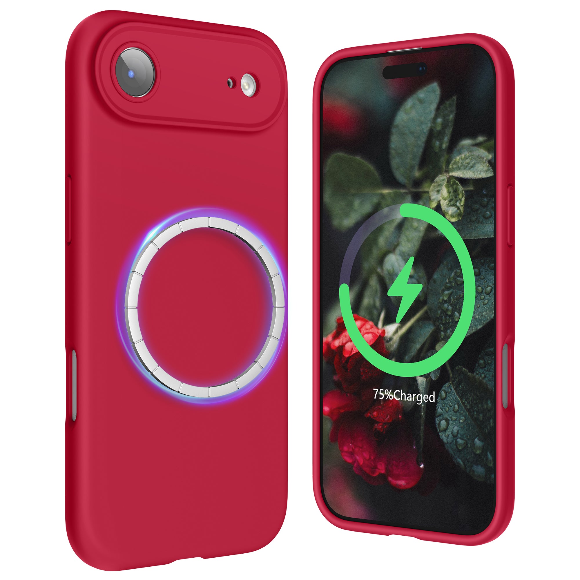 SURPHY Case for iPhone Air Case Compatible with MagSafe (6.5 inch 2025), Liquid Silicone 17 Air Phone Cases Whit Soft Microfiber Lining