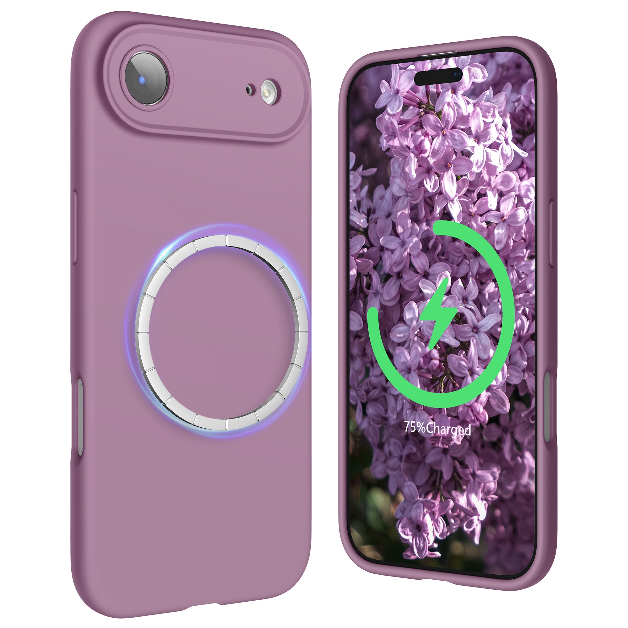 SURPHY Case for iPhone Air Case Compatible with MagSafe (6.5 inch 2025), Liquid Silicone 17 Air Phone Cases Whit Soft Microfiber Lining