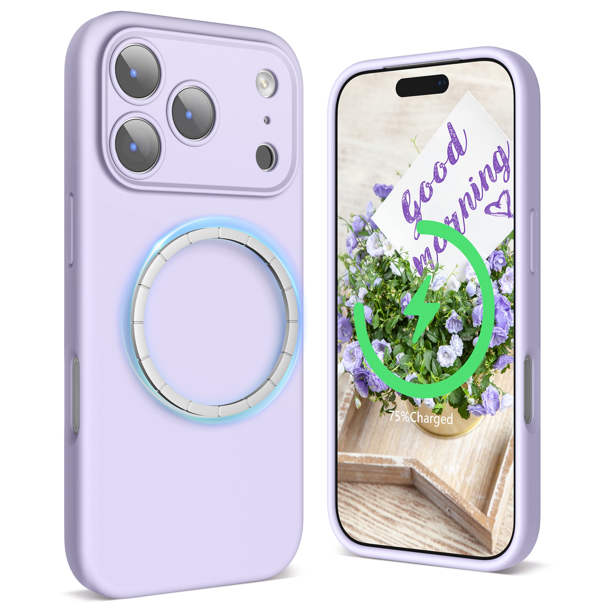 SURPHY Case for iPhone 17 Pro Max Case Compatible with MagSafe (6.9 inch 2025), Liquid Silicone 17 Pro Max Phone Cases Whit Soft Microfiber Lining