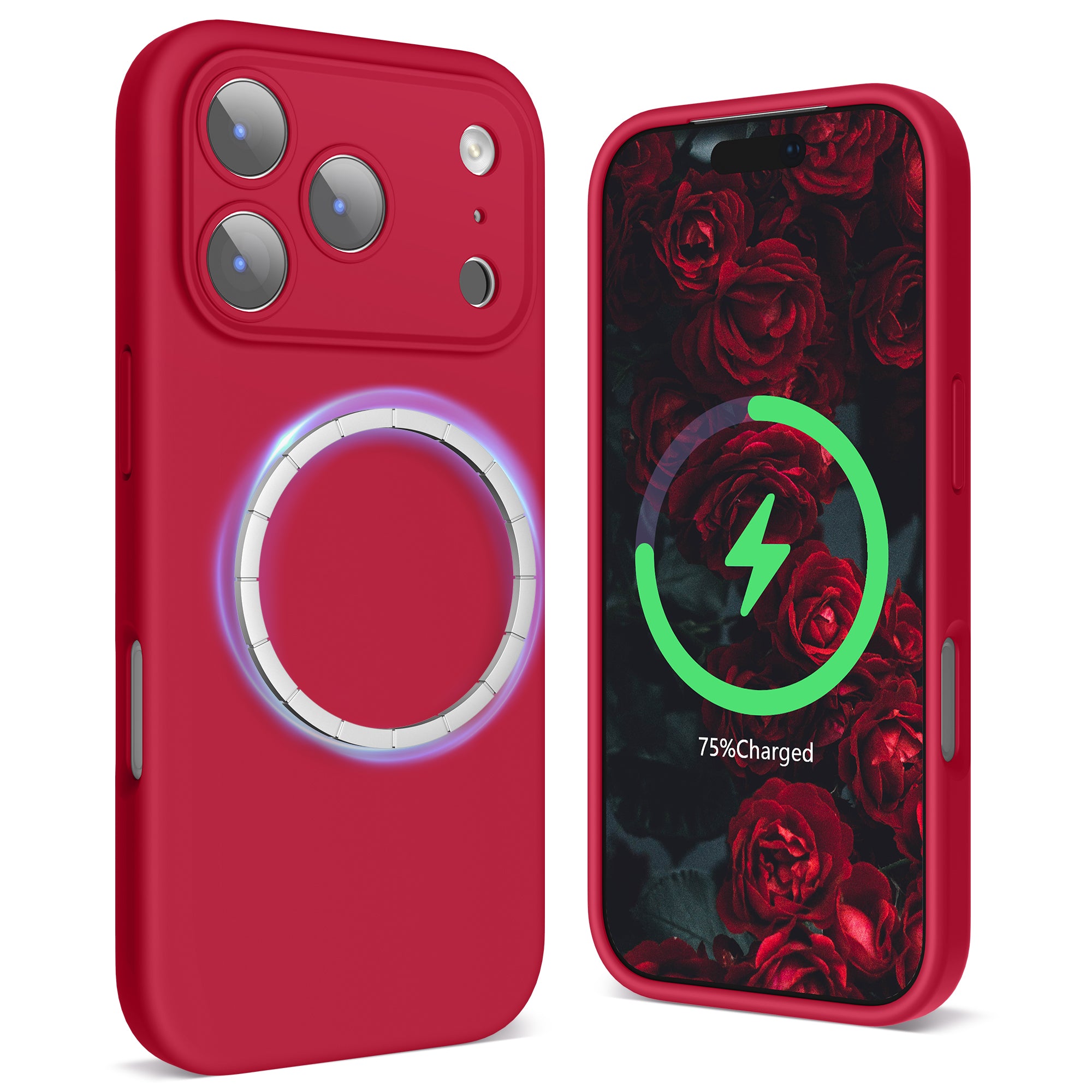SURPHY Case for iPhone 17 Pro Max Case Compatible with MagSafe (6.9 inch 2025), Liquid Silicone 17 Pro Max Phone Cases Whit Soft Microfiber Lining