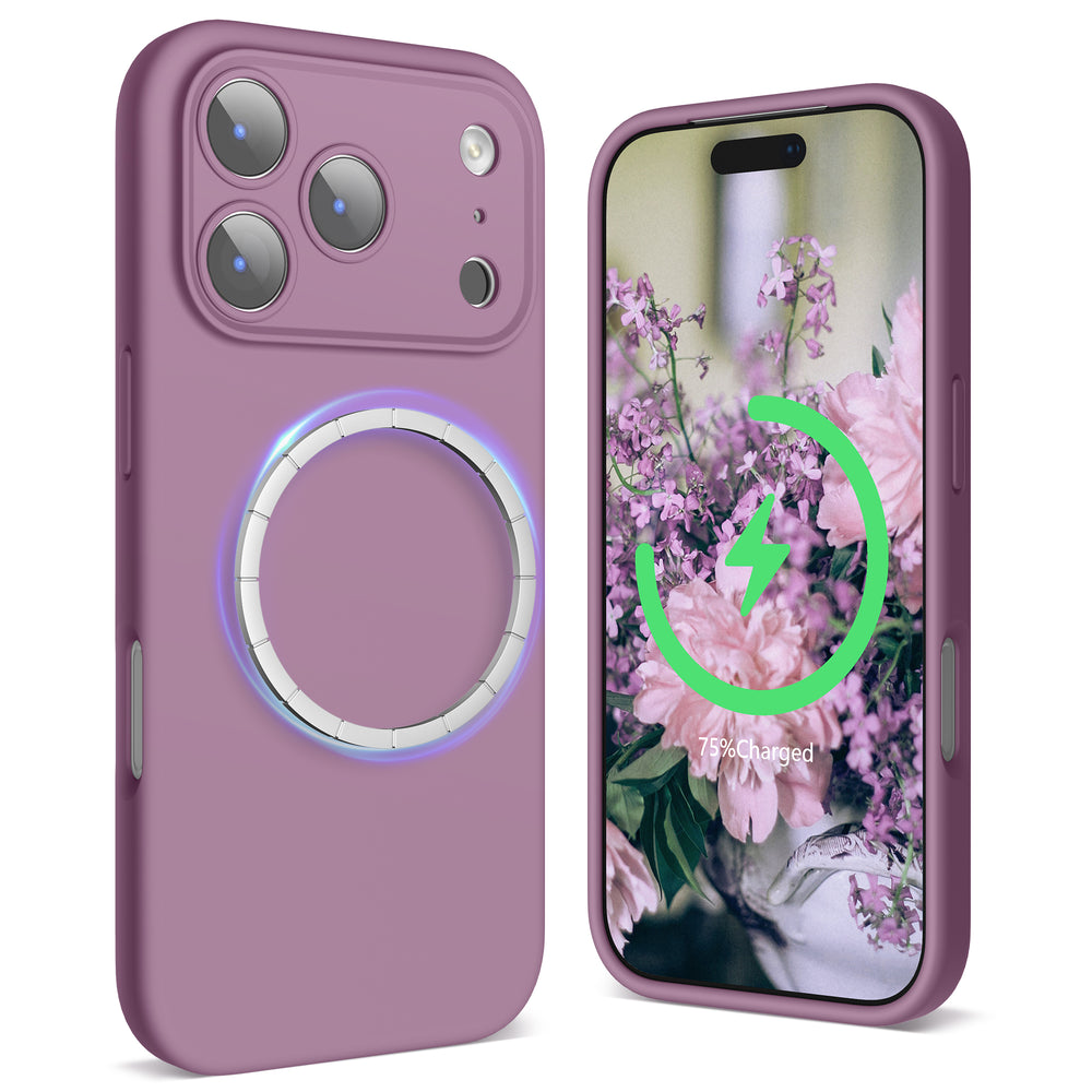 SURPHY Case for iPhone 17 Pro Max Case Compatible with MagSafe (6.9 inch 2025), Liquid Silicone 17 Pro Max Phone Cases Whit Soft Microfiber Lining