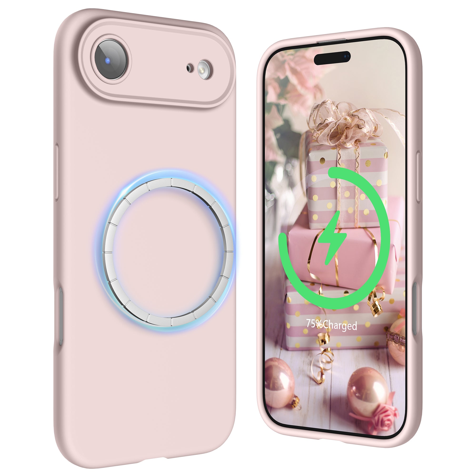 SURPHY Case for iPhone Air Case Compatible with MagSafe (6.5 inch 2025), Liquid Silicone 17 Air Phone Cases Whit Soft Microfiber Lining