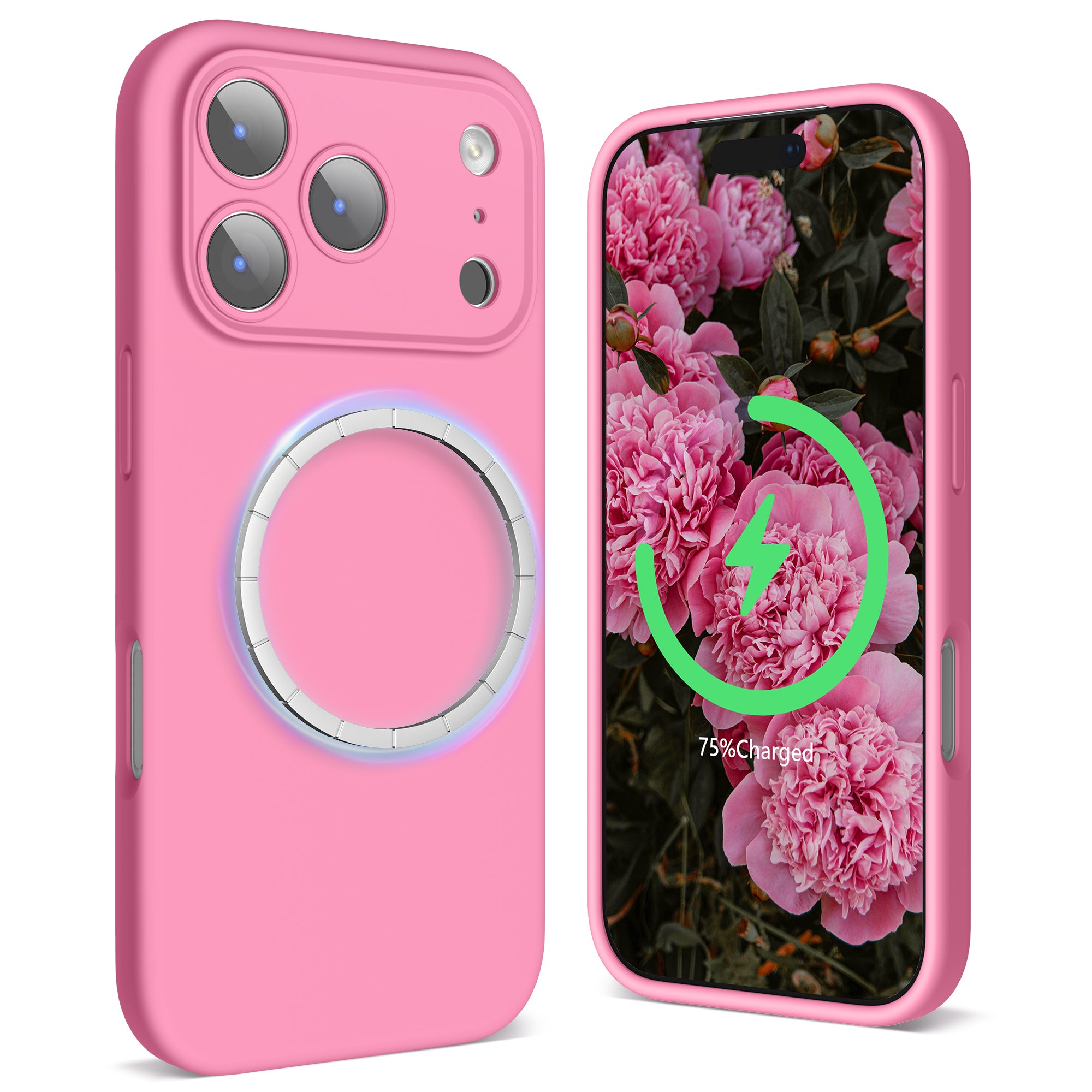 SURPHY Case for iPhone 17 Pro Case Compatible with MagSafe (6.3 inch 2025), Liquid Silicone 17 Pro Phone Cases Whit Soft Microfiber Lining