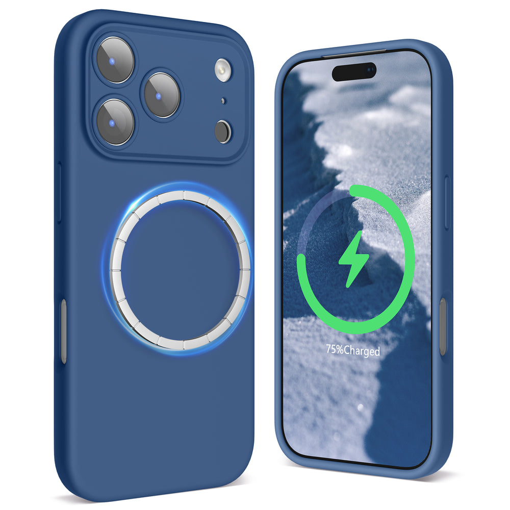 SURPHY Case for iPhone 17 Pro Max Case Compatible with MagSafe (6.9 inch 2025), Liquid Silicone 17 Pro Max Phone Cases Whit Soft Microfiber Lining