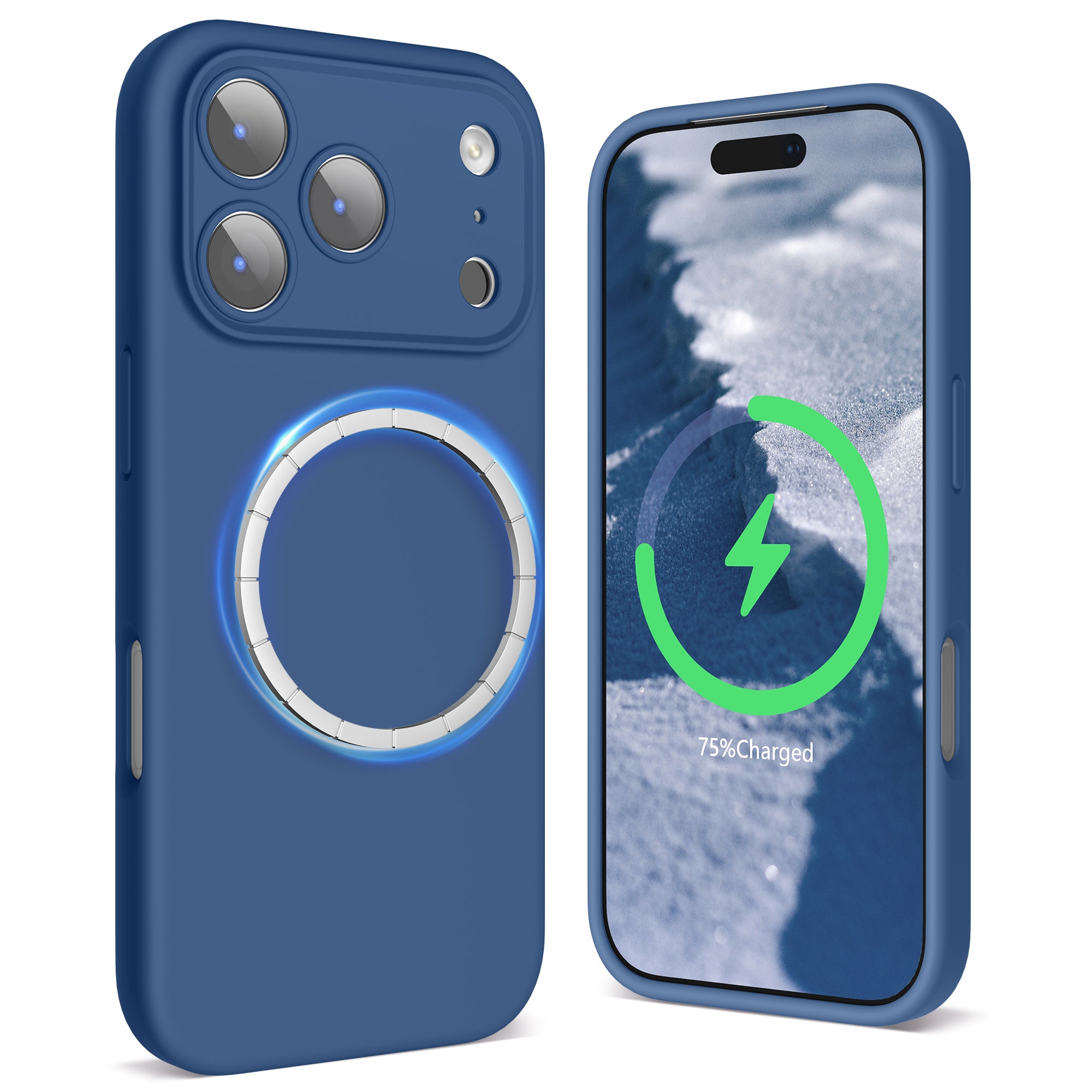 SURPHY Case for iPhone 17 Pro Max Case Compatible with MagSafe (6.9 inch 2025), Liquid Silicone 17 Pro Max Phone Cases Whit Soft Microfiber Lining