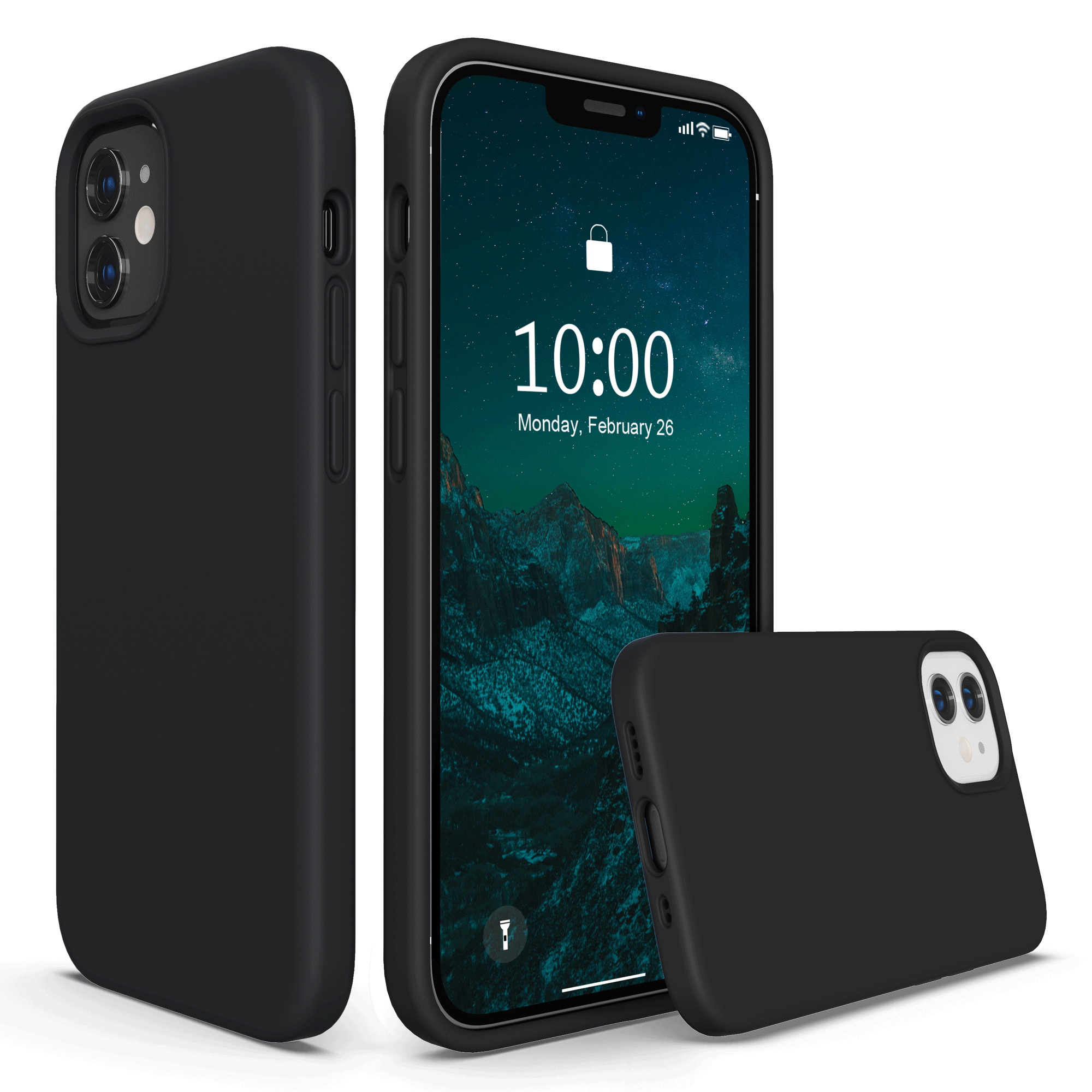 Dark Grey Silicon Case For iPhone 12 mini