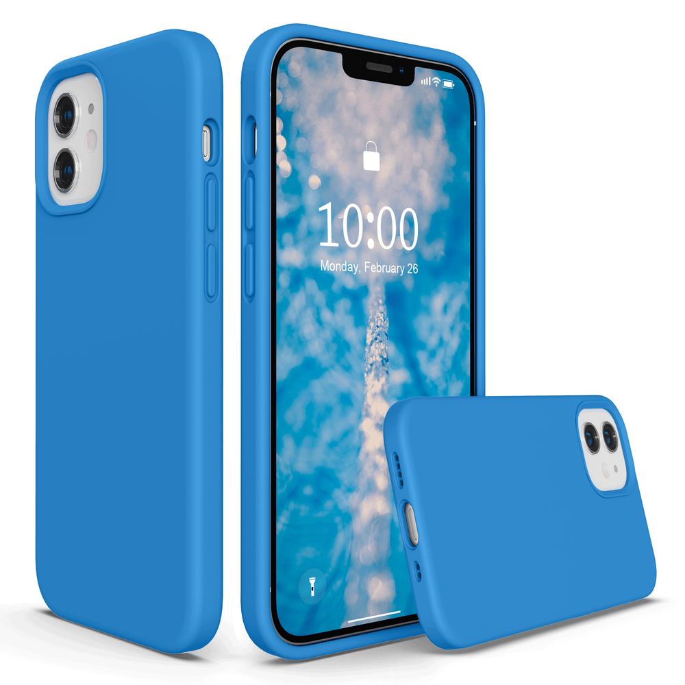 SURPHY Silicone Case Compatible with iPhone 12 Mini Case 5.4 inches, Liquid Silicone Phone Case (with Microfiber Lining) Designed for iPhone 12 Mini 2020