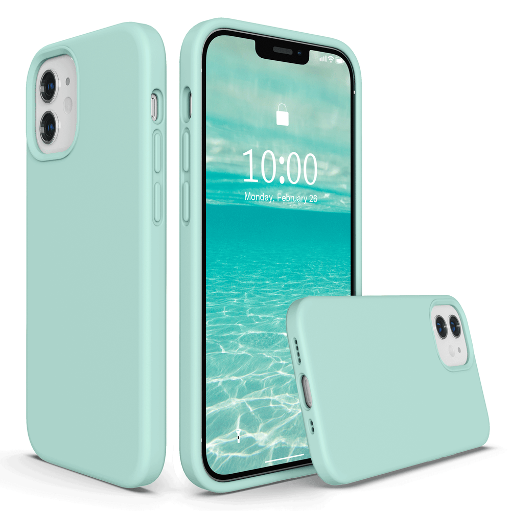 SURPHY Silicone Case Compatible with iPhone 12 Mini Case 5.4 inches, Liquid Silicone Phone Case (with Microfiber Lining) Designed for iPhone 12 Mini 2020