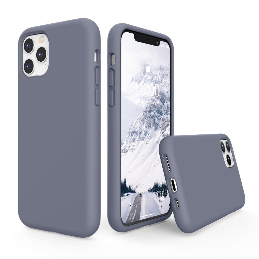 SURPHY Silicone Case Compatible with iPhone 11 Pro Case 5.8 inches, Liquid Silicone Full Body Thickening Design Phone Case (with Microfiber Lining) for 11 Pro 5.8" 2019