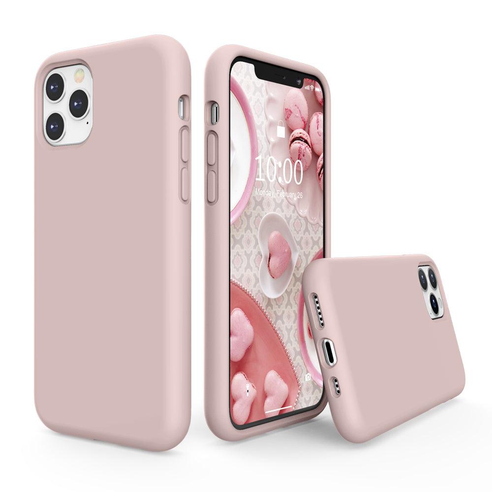 SURPHY Silikonhülle kompatibel mit iPhone 11 Pro Hülle 5,8 Zoll, Flüssigsilikon-Ganzkörper-Verdickungsdesign-Telefonhülle (mit Mikrofaserfutter) für 11 Pro 5,8 Zoll 2019 