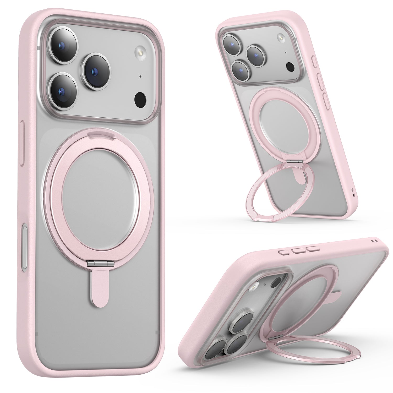 SURPHY Stand Case for iPhone 17 Pro Max Case Compatible with MagSafe (6.9 inch 2025), 360° Rotatable Ring Kickstand Phone Cases for 17 Pro Max