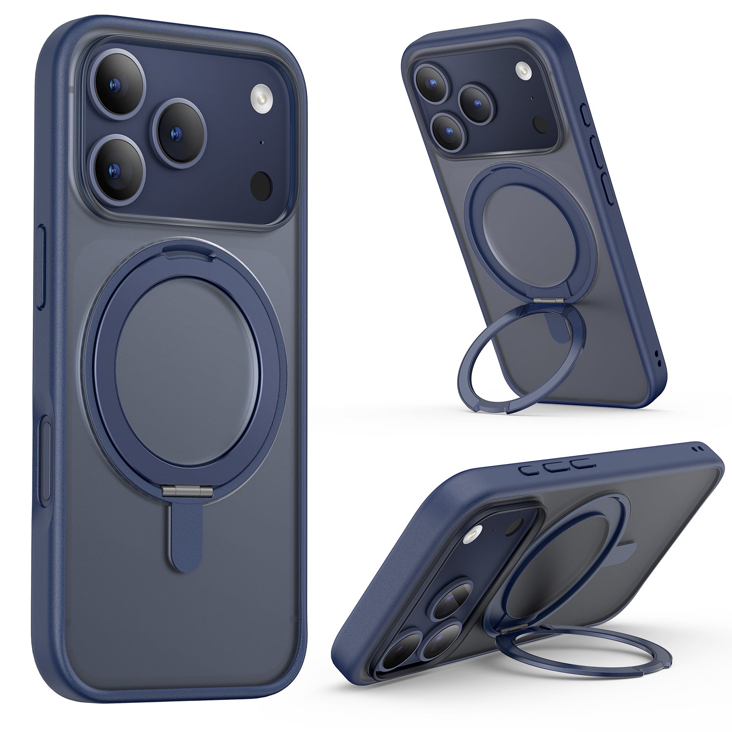 SURPHY Stand Case for iPhone 17 Pro Max Case Compatible with MagSafe (6.9 inch 2025), 360° Rotatable Ring Kickstand Phone Cases for 17 Pro Max