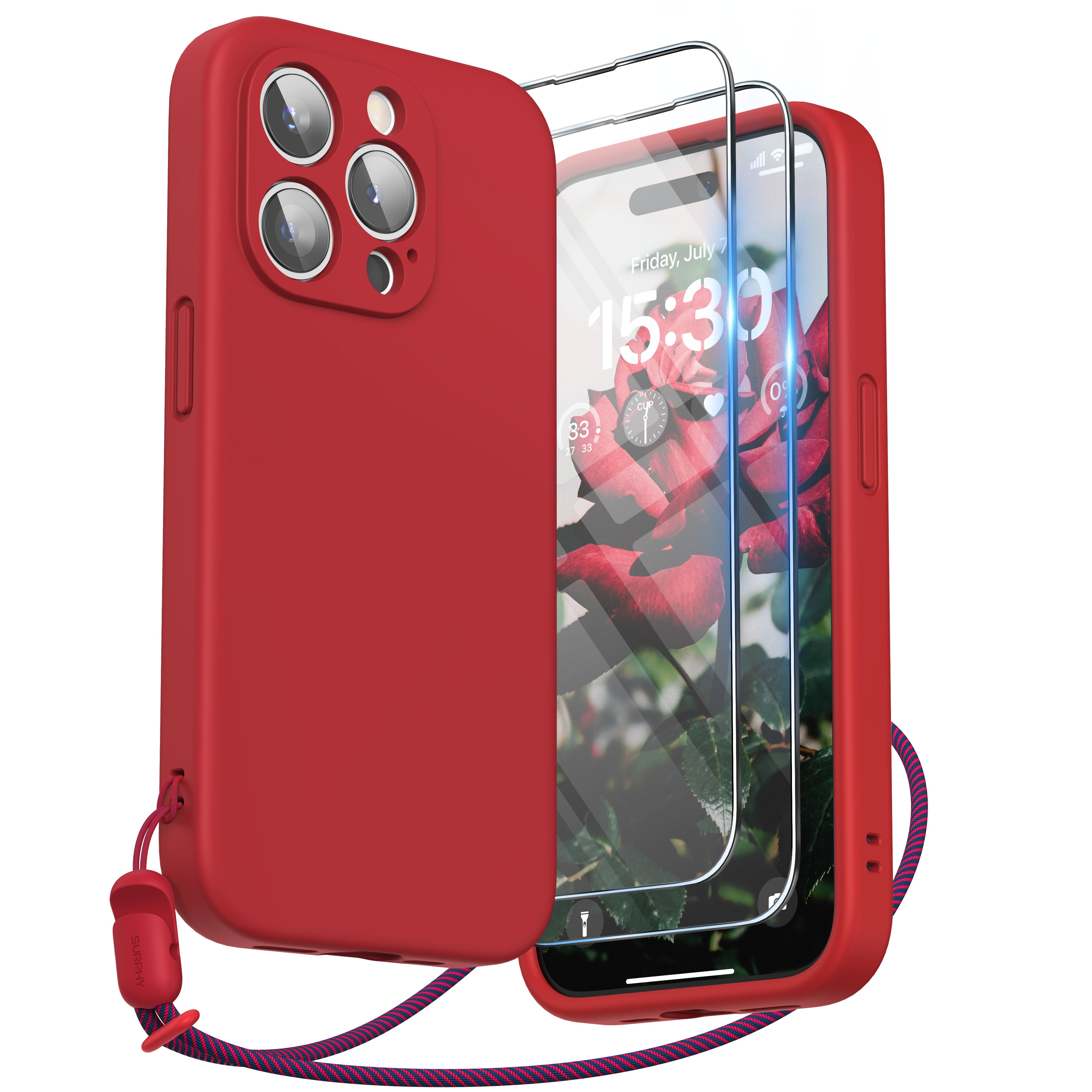 iPhoneアクセサリー CDL Anniversary iPhone Case  15 Pro Max SURPHY Designed for iPhone 15 Pro Case with Screen Protector