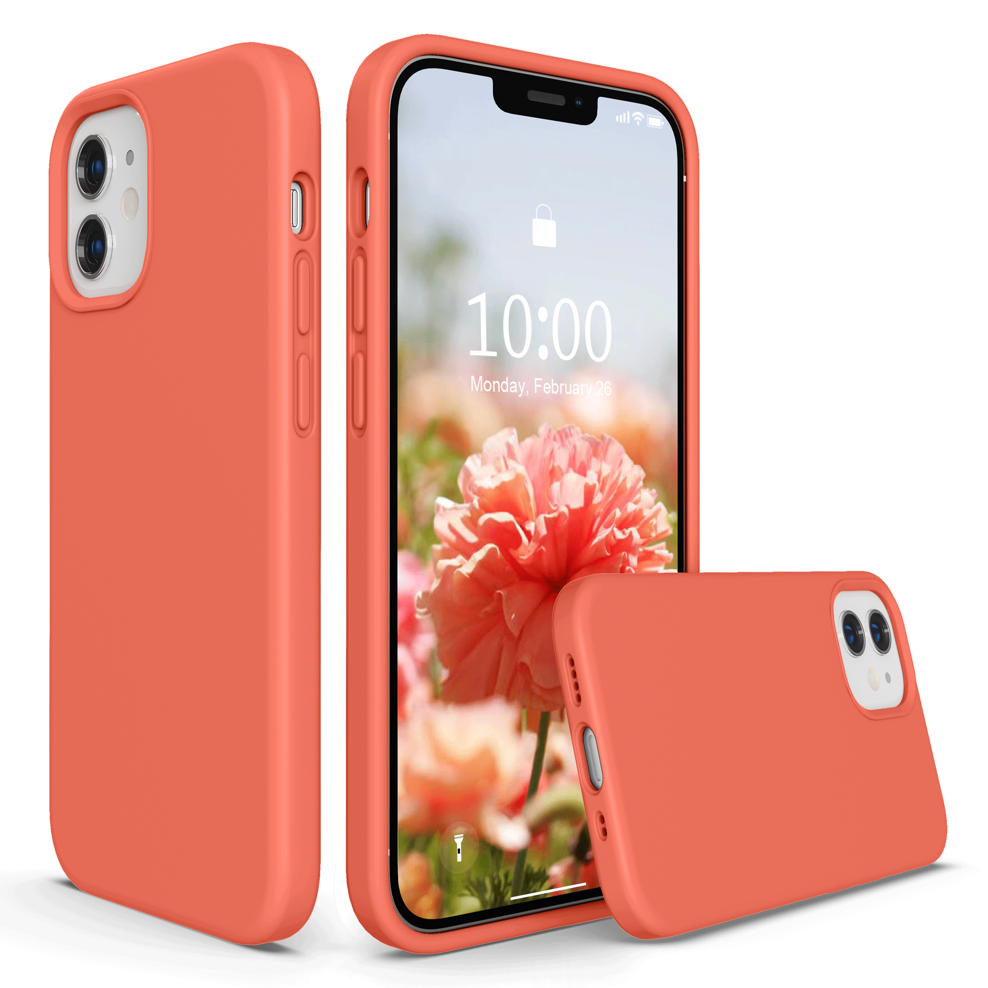 SURPHY Silicone Case Compatible with iPhone 12 Mini Case 5.4 inches, Liquid Silicone Phone Case (with Microfiber Lining) Designed for iPhone 12 Mini 2020