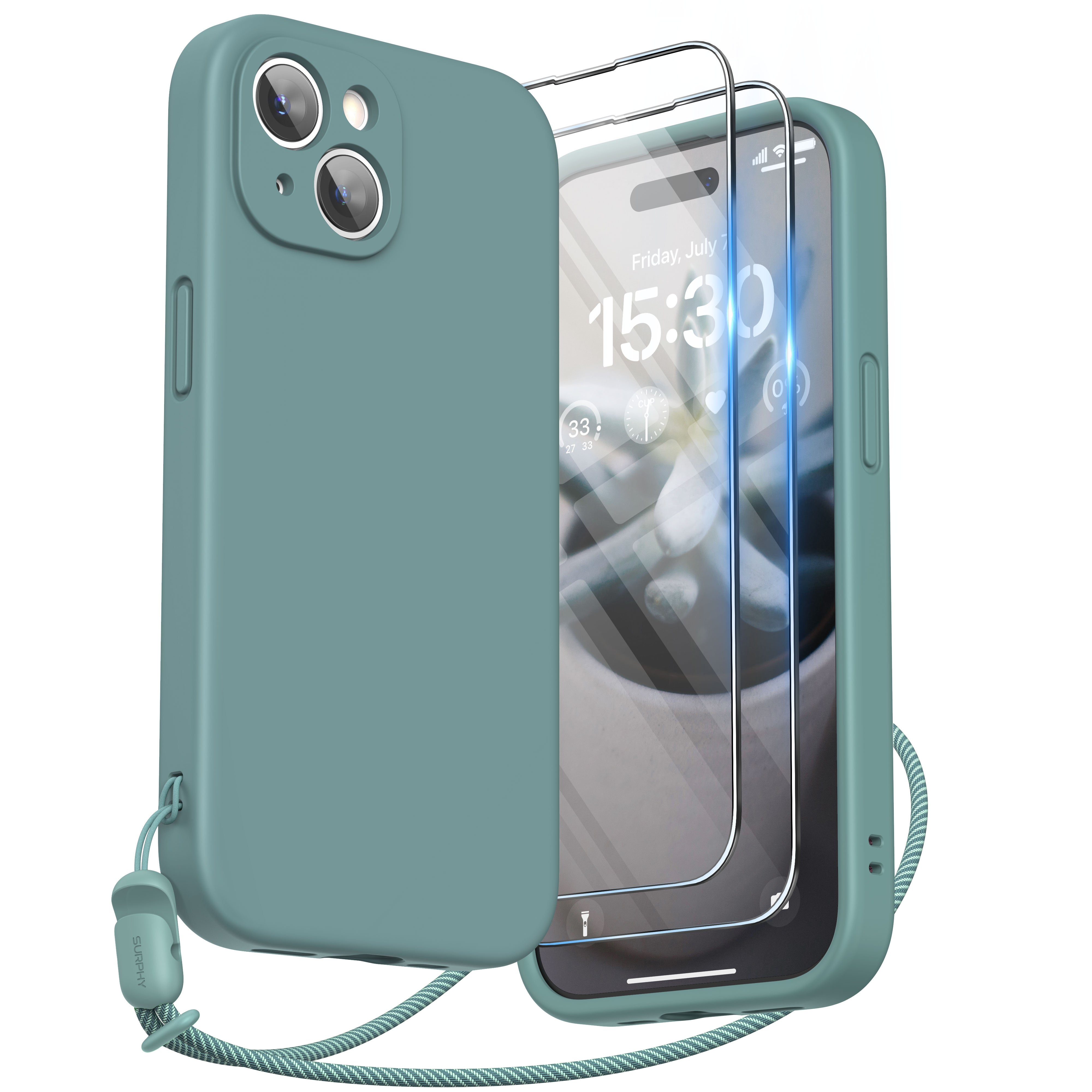 SURPHY Designed for iPhone 15 Plus Case with Screen