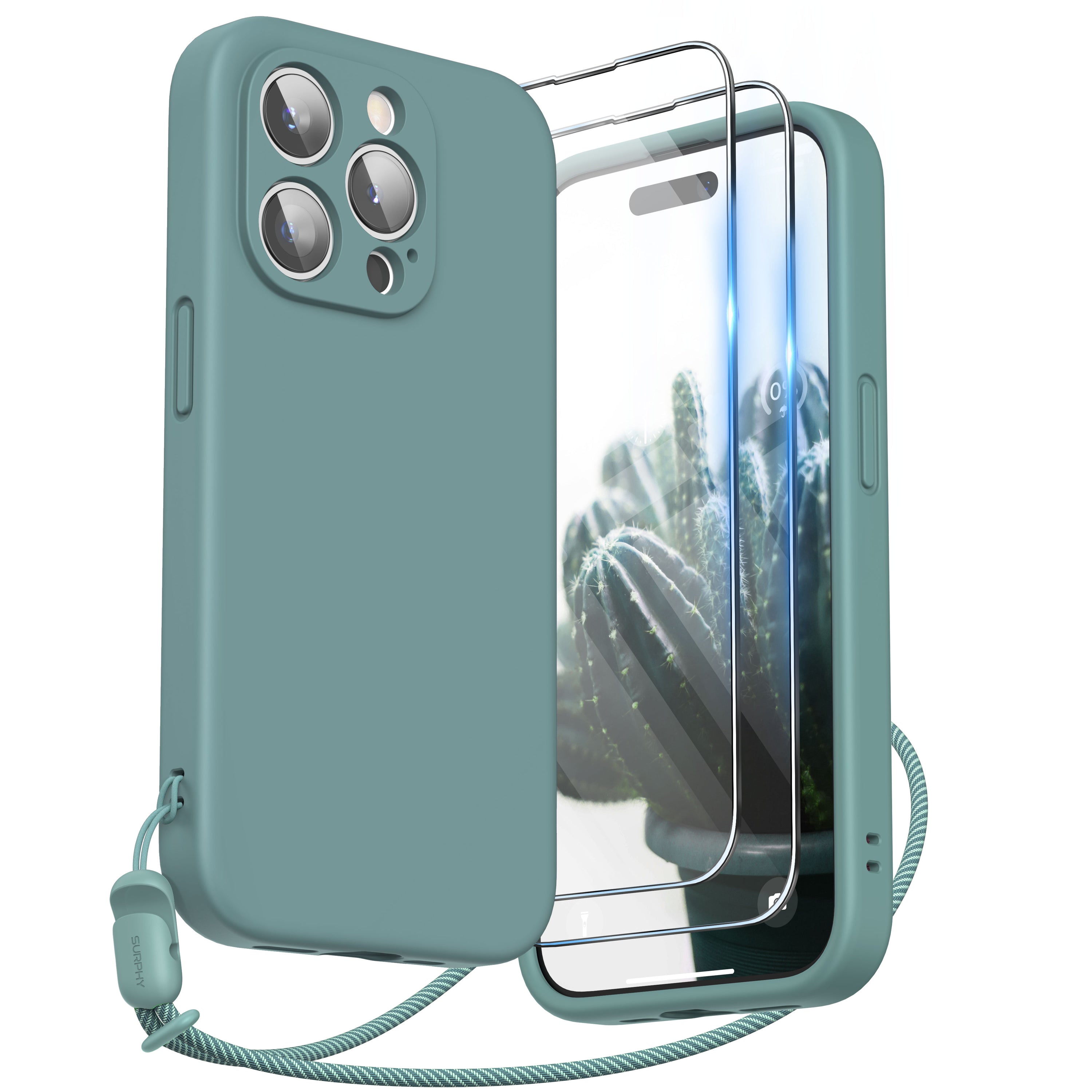 Kit de Funda + protector de cristal Cellularline para iPhone 15