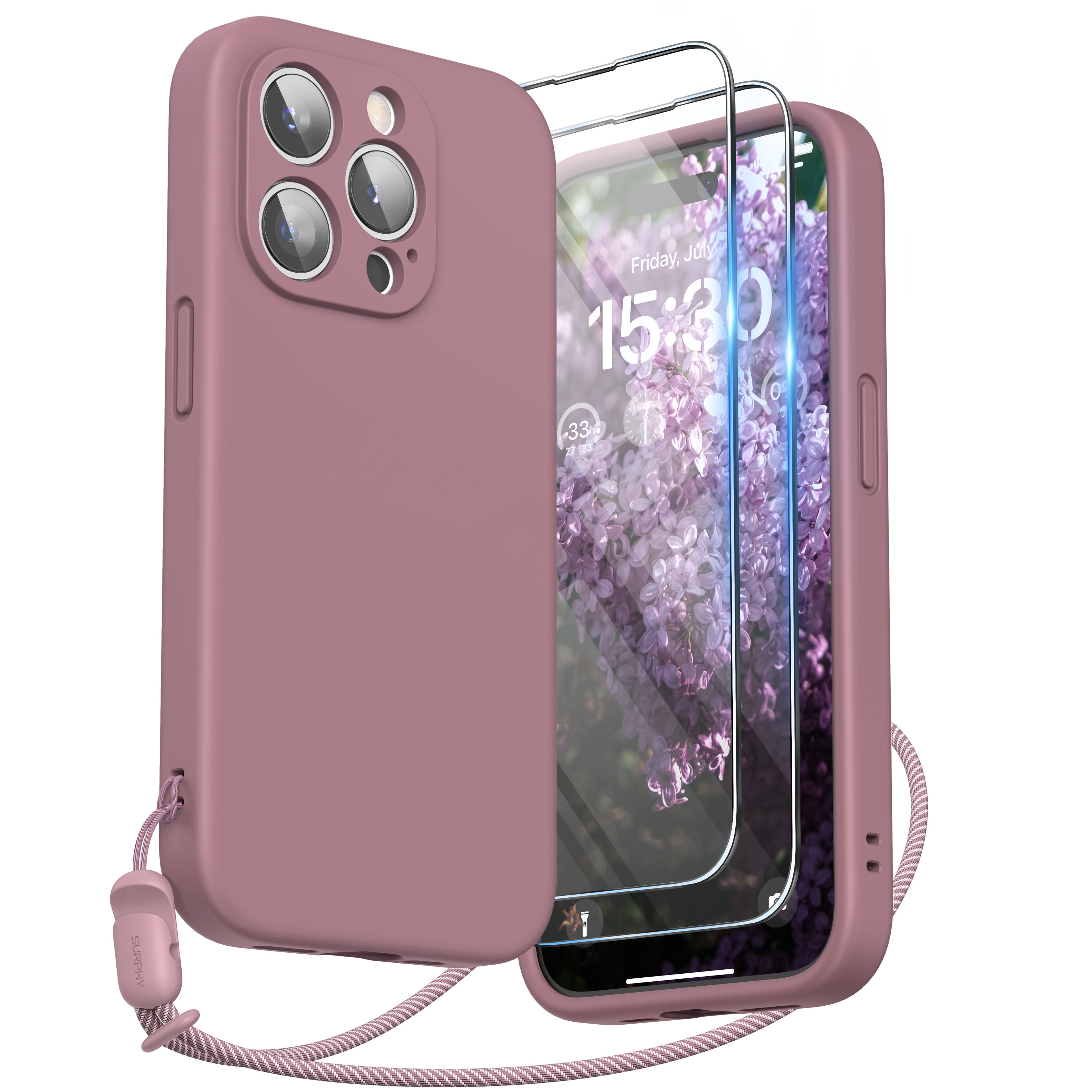 for iPhone 15 Pro Max Case, Liquid Silicone Case with Magsafe, Built-in  Stand & Soft Microfiber Cushion Full Body Cover Shockproof Soft Microfiber  Cushion Case for iPhone 15 Pro Max - Purple 
