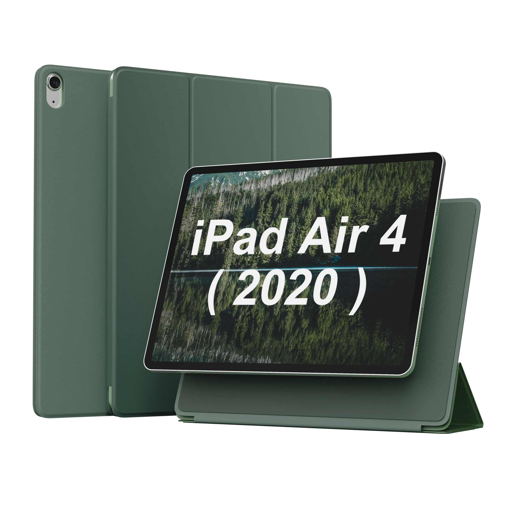 SURPHY Schlanke magnetische Hülle kompatibel mit iPad Air 4 Hülle 10.9 &amp; iPad Pro 11 2018, starke magnetische Smart Cover (mit Mikrofaserfutter und magnetischer Klappe) für iPad Air 4. 2020 