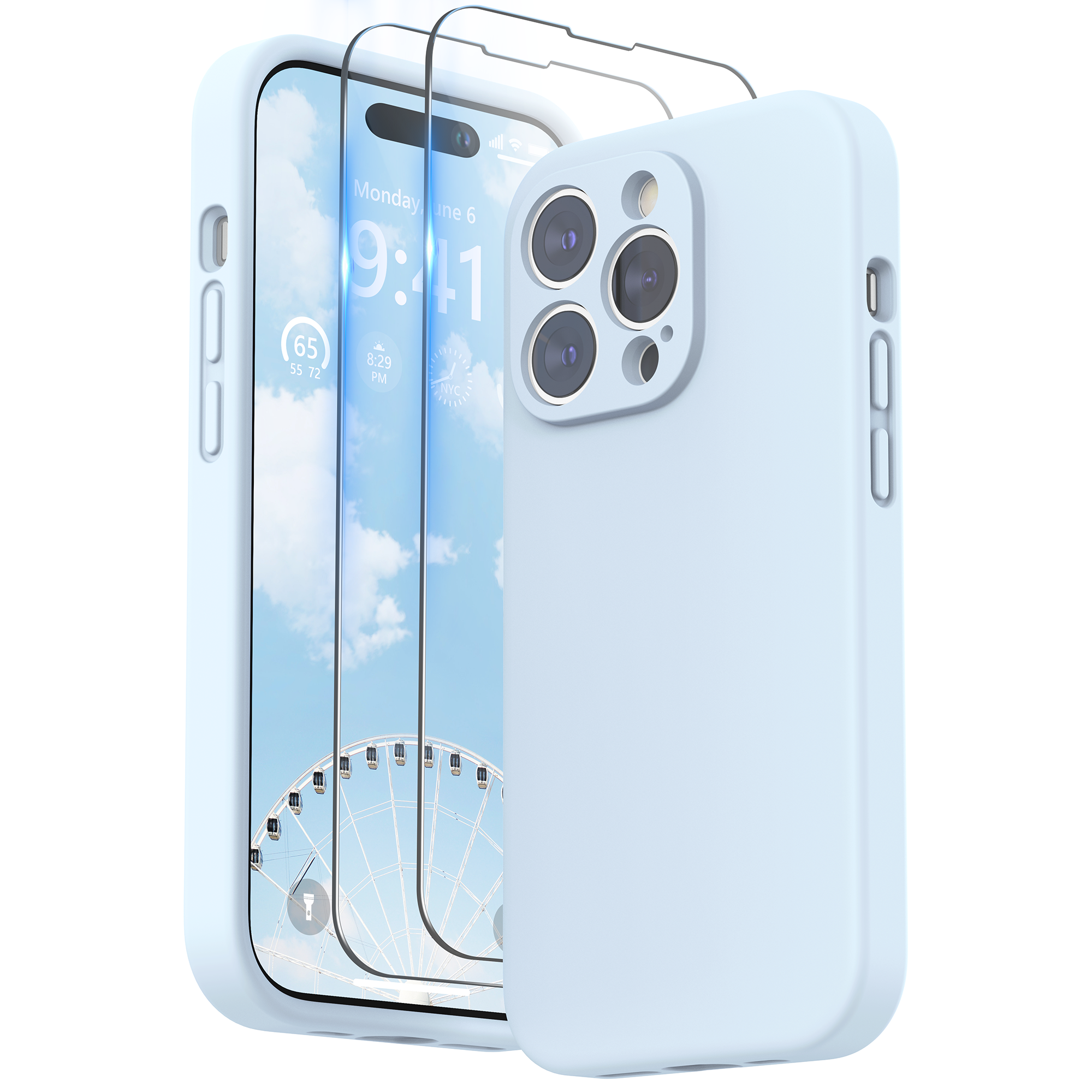 SURPHY Designed for iPhone 14 Pro Case with Screen Protector