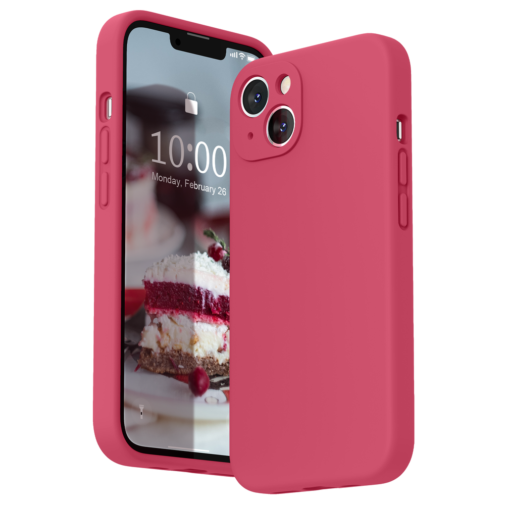 SURPHY Silicone Case Compatible with iPhone 13 Case (6.1 inch 2021), with Camera Protection, Liquid Silicone Phone Case with Microfiber Lining