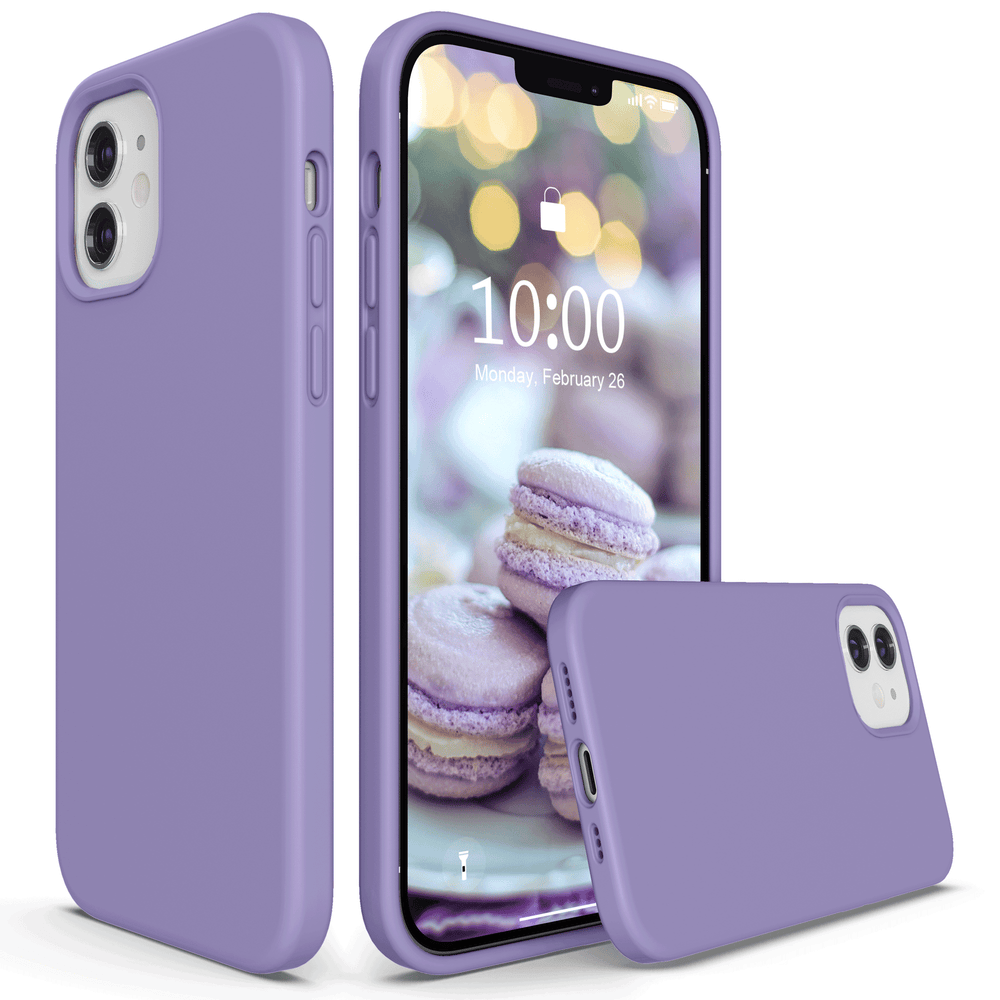 SURPHY Silicone Case Compatible with iPhone 12 Mini Case 5.4 inches, Liquid Silicone Phone Case (with Microfiber Lining) Designed for iPhone 12 Mini 2020